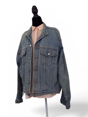 Vintage 80s Harley Davidson Denim Jean Jacket